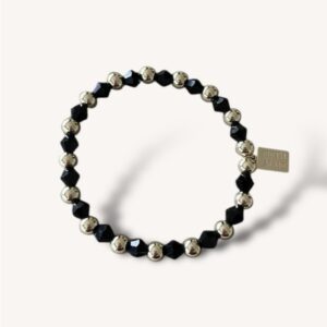 6 mm Armband - Midnight Facet Mix
