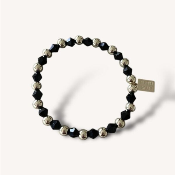 6 mm Armband - Midnight Facet Mix