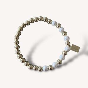6 mm Armband - Moonlight Facet Mix