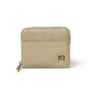Portemonnee met rits — Beige