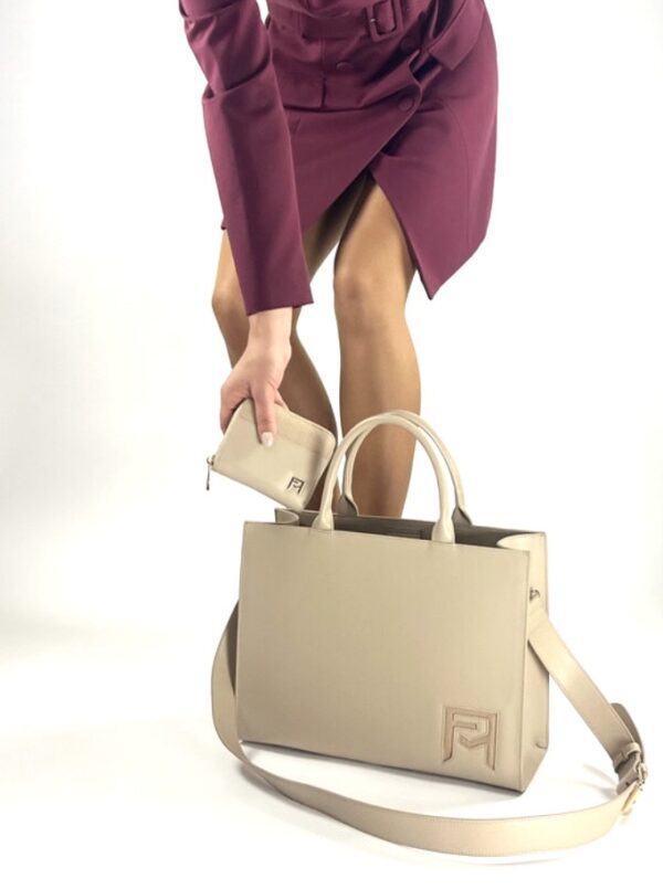 Portemonnee met rits — Beige - Afbeelding 4