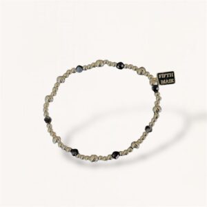 4 mm Armband - Stone Black S