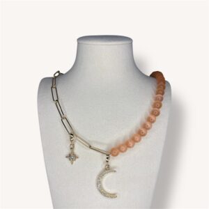 Golden Twist Ketting - moon/spark
