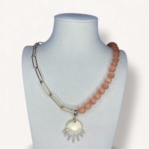 Golden Twist Ketting met tears of the sun charm