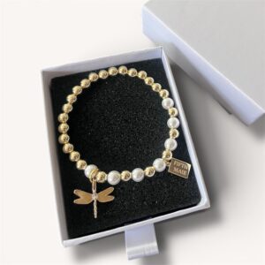 Armband Moonlight Mix met Libelle
