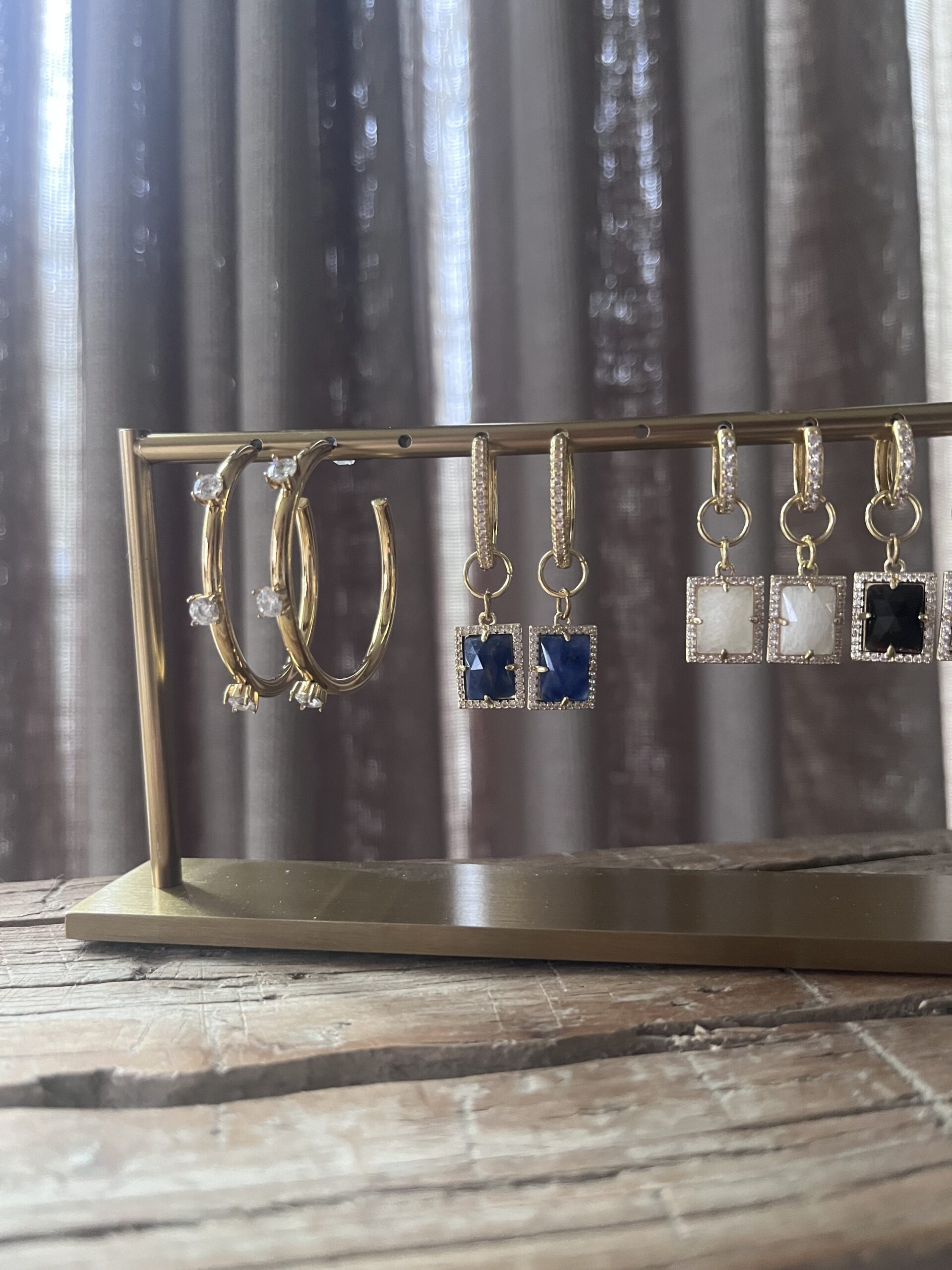 Oorbellen charm - blauw - Afbeelding 2