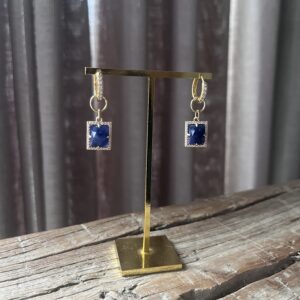 Oorbellen charm - blauw