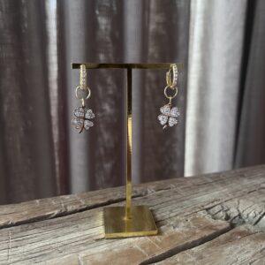 Oorbellen Zircon Klaver