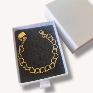 Schakelarmband hartjes