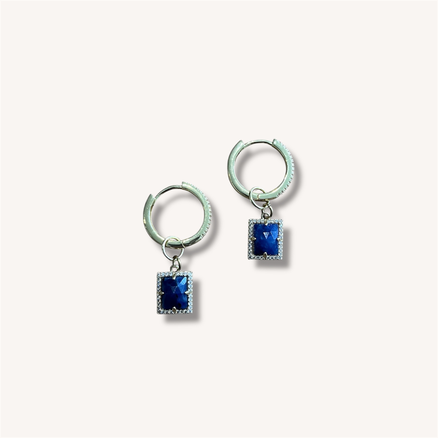 Oorbellen charm - blauw - Afbeelding 3